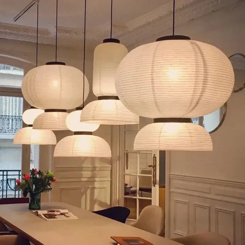 Japanese Rice Paper Wabi Sabi Pendant Lamps - Home & Garden > Lighting Fixtures