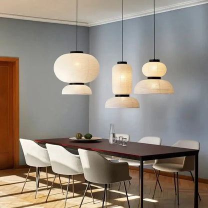 Japanese Rice Paper Wabi Sabi Pendant Lamps - Home & Garden > Lighting Fixtures