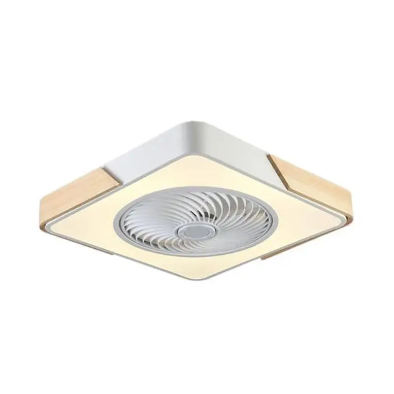 LED Bladeless Ceiling Fan Light with Flush Mount - Lighting > lights Fans