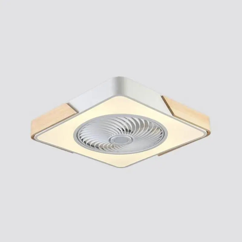 LED Bladeless Ceiling Fan Light with Flush Mount - Lighting > lights Fans