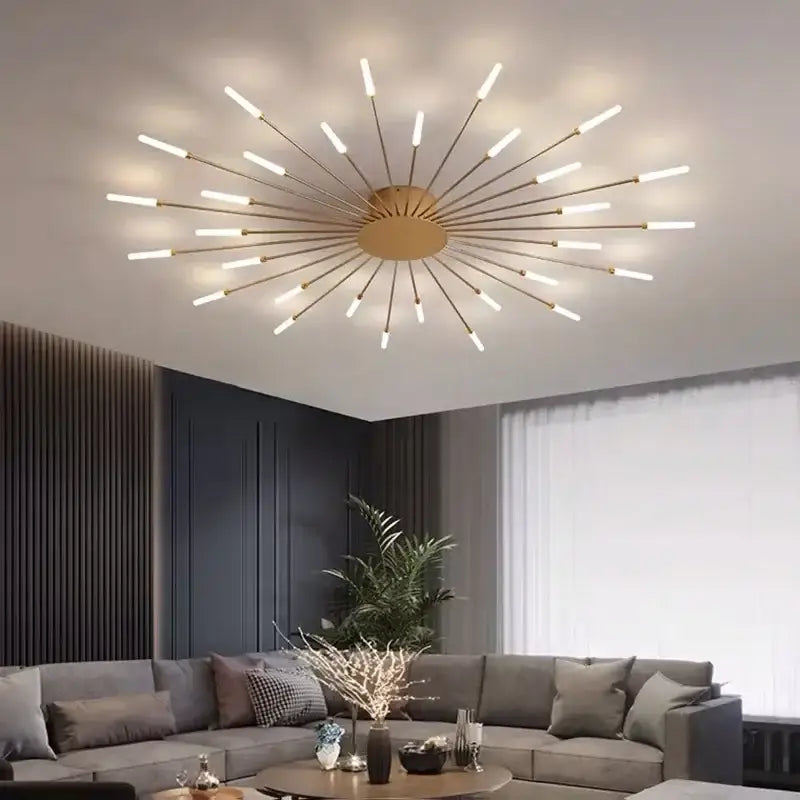 LED Nordic Fireworks Ceiling Chandelier for Living Room - Home & Garden > Lighting