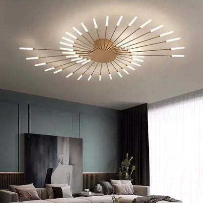 LED Nordic Fireworks Ceiling Chandelier for Living Room - Home & Garden > Lighting