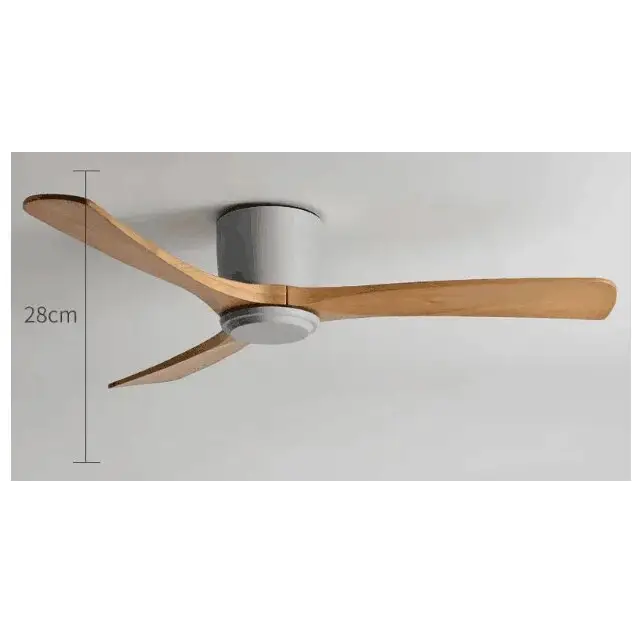 Low Floor DC Motor Ceiling Fan with Light for Living,Bedroom - Model3 Without / 42 Inch