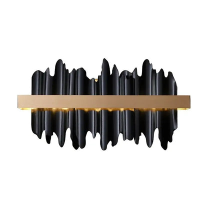 Luxury Black Modern Wall Sconces for Bedroom Living Bedside - 3 colors changing