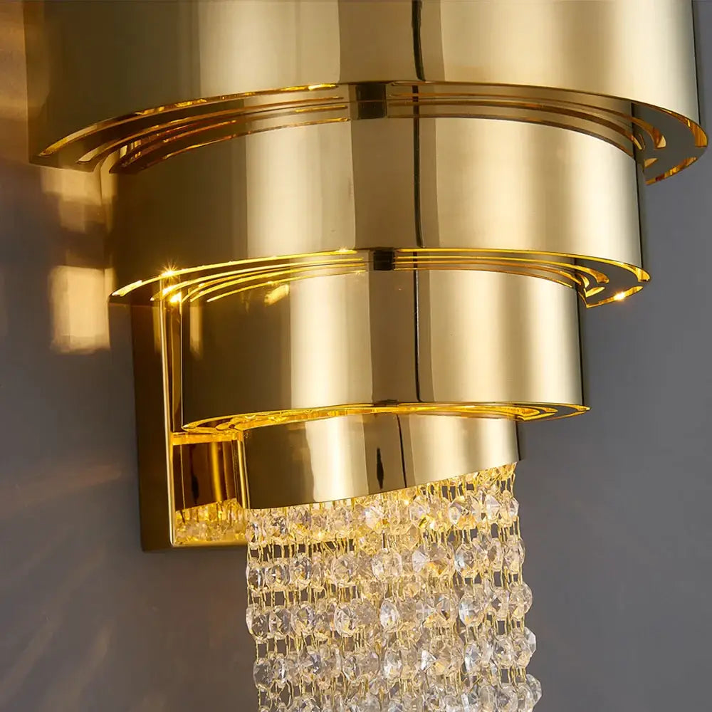 Luxury Creative Crystal Wall Sconce for Bedside Bedroom Living - Sconces