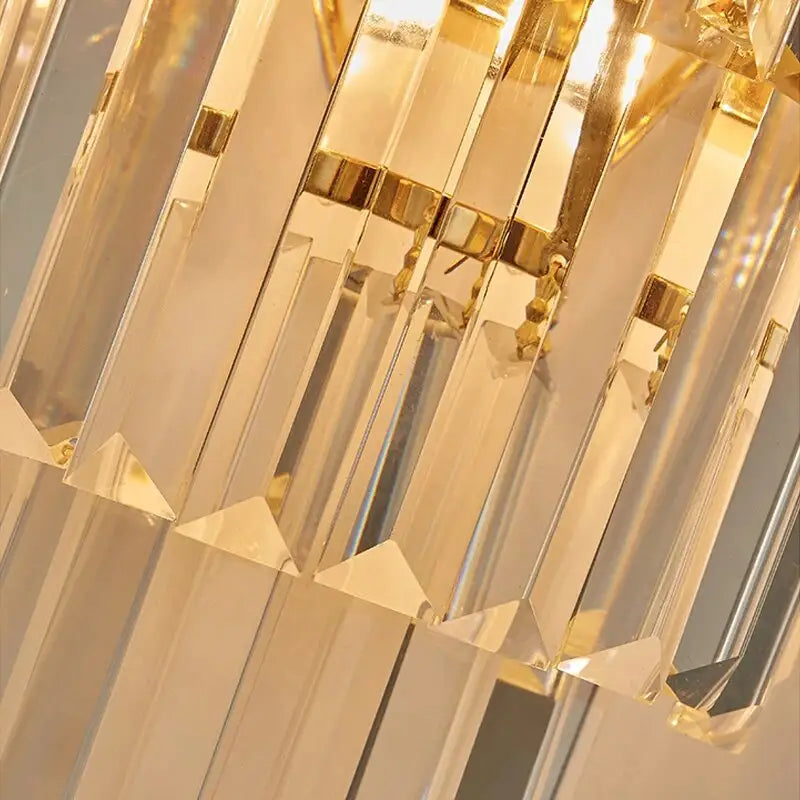 Luxury Gold Crystal Wall Sconce for Hallway Bedroom Bedside - Sconces