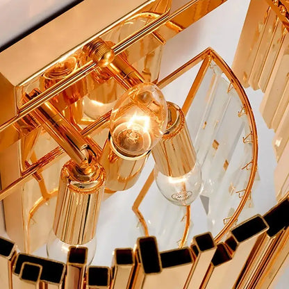 Luxury Gold Crystal Wall Sconce for Hallway Bedroom Bedside - Sconces