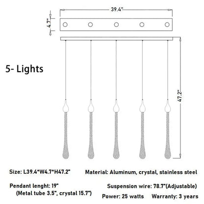 Luxury Modern Crystal Chandelier for Staircase Living Bathroom - Home & Garden > Lighting