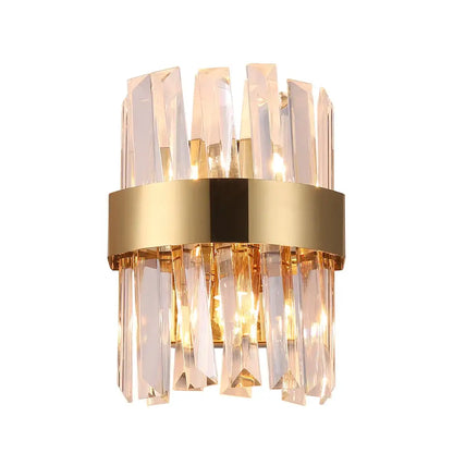 Luxury Modern Crystal Wall Sconce for Bedside Bedroom Hallway - Gold / NON-Dimm Warm