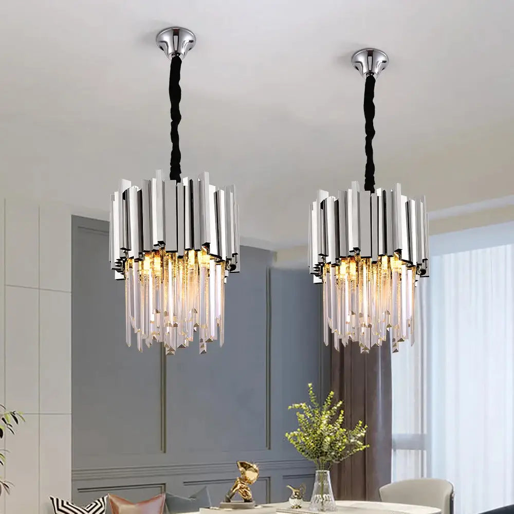 Luxury Modern Hanging Crystal Chandelier for Dining Kitchen Bar