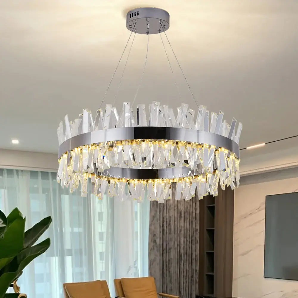 Luxury Modern Hanging Round Chandelier for Living Bedroom