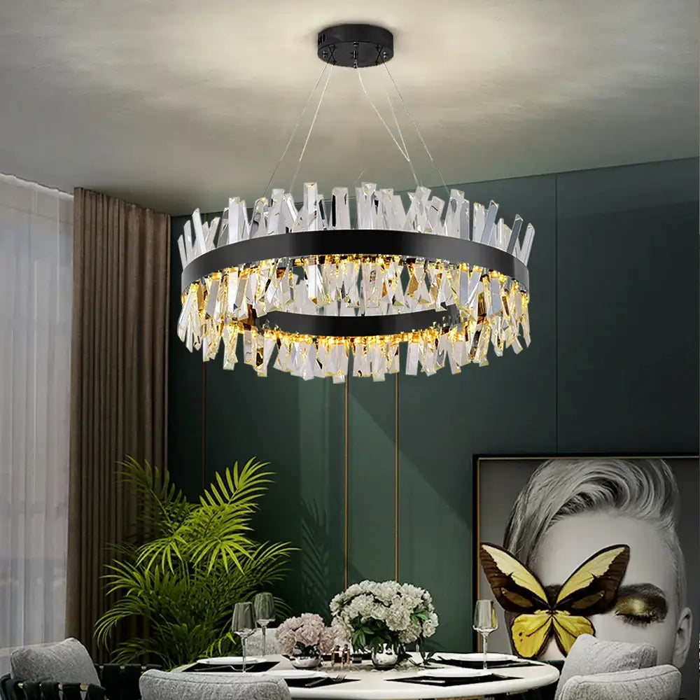 Luxury Modern Hanging Round Chandelier for Living Bedroom
