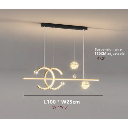 Luxury Nordic LED Pendant Light for Dining Kitchen Bedroom - Lighting