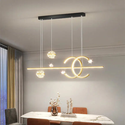 Luxury Nordic LED Pendant Light for Dining Kitchen Bedroom - Gold / Cool - Lighting