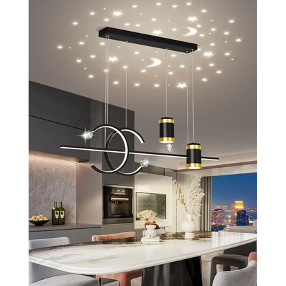 Luxury Nordic LED Pendant Light for Dining Room Kitchen - Black / Cool - Lighting