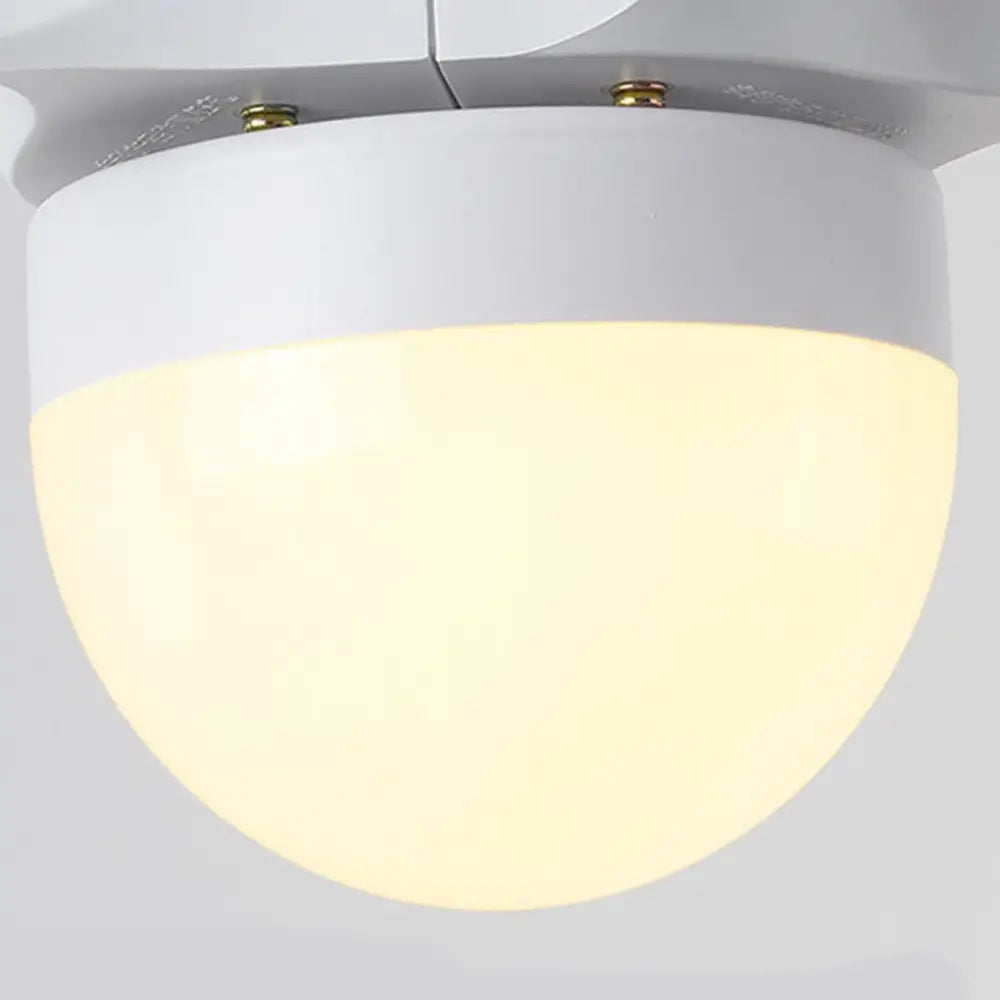 Mini Nordic Remote Control Ceiling Fan Light - White - Lighting > lights Fans