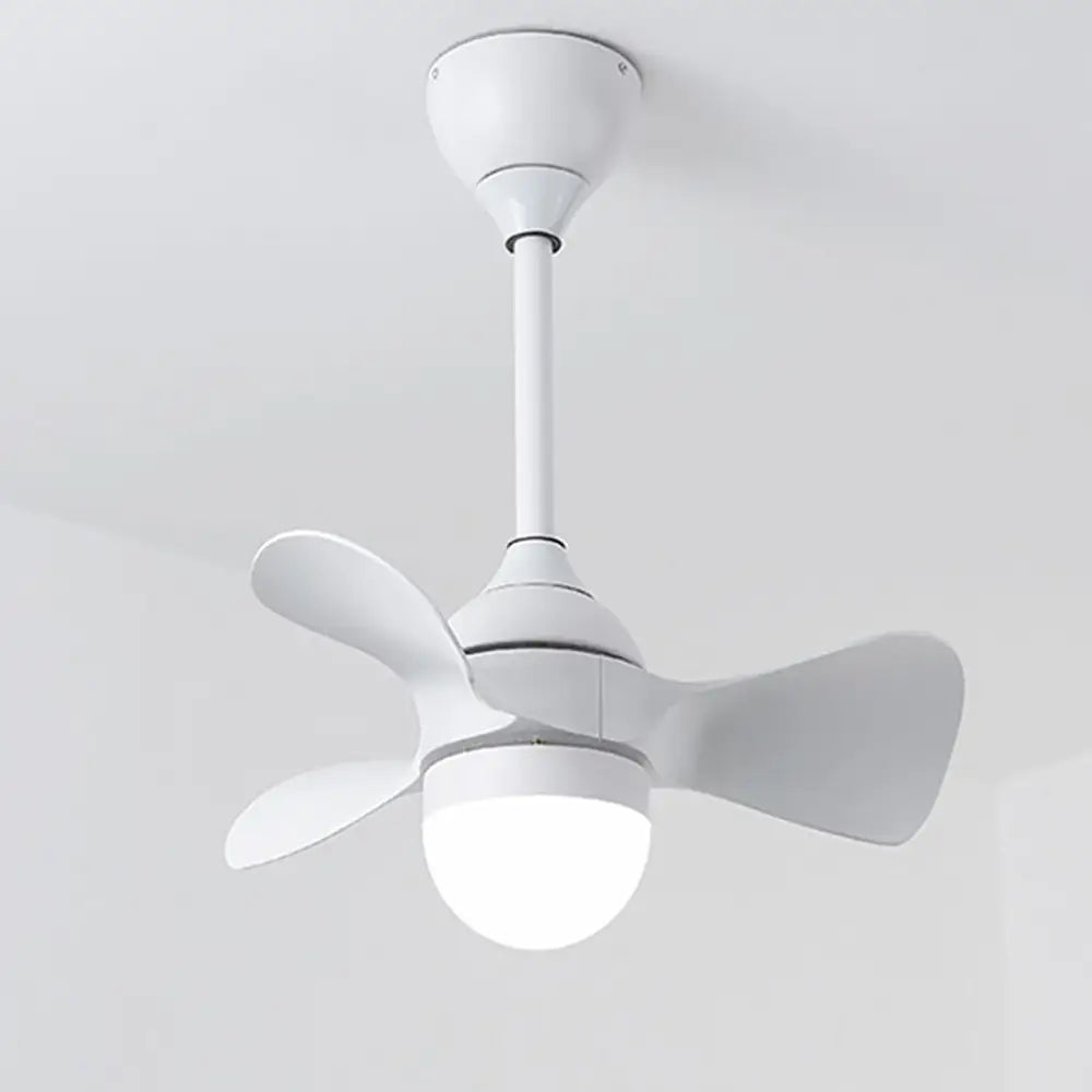 Mini Nordic Remote Control Ceiling Fan Light - White - Lighting > lights Fans