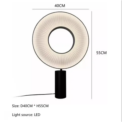Minimalist Creativity Fabric Pleats LED Lamp for Living Bedroom - table lamp / Warm light