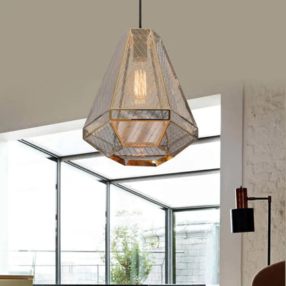 Minimalist Postmodern Pyramid Pendant Lamp for Living Dining - Lighting