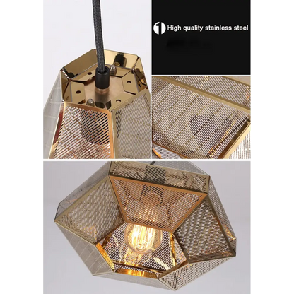 Minimalist Postmodern Pyramid Pendant Lamp for Living Dining - Lighting