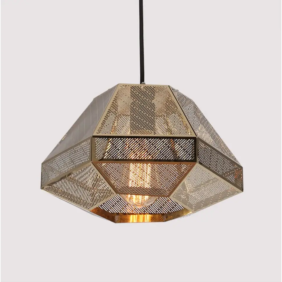 Minimalist Postmodern Pyramid Pendant Lamp for Living Dining - Rose Gold / Dia7.9*H4.7’
