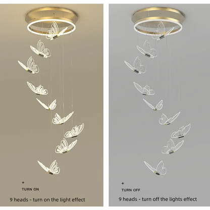 Modern Butterfly Chandelier for Living Staircase Bedroom - Home & Garden > Lighting