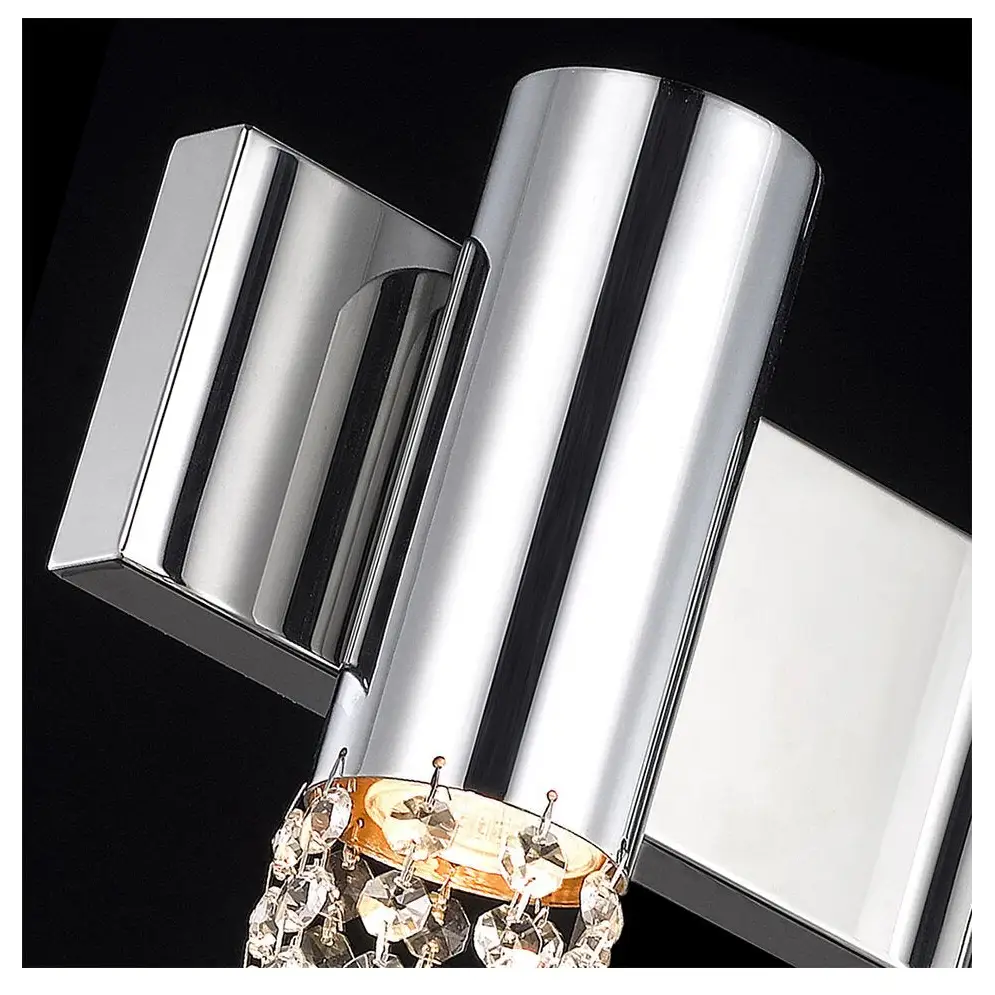 Modern Chrome Stainless Steel Wall Sconce for Living Bedroom - Sconces