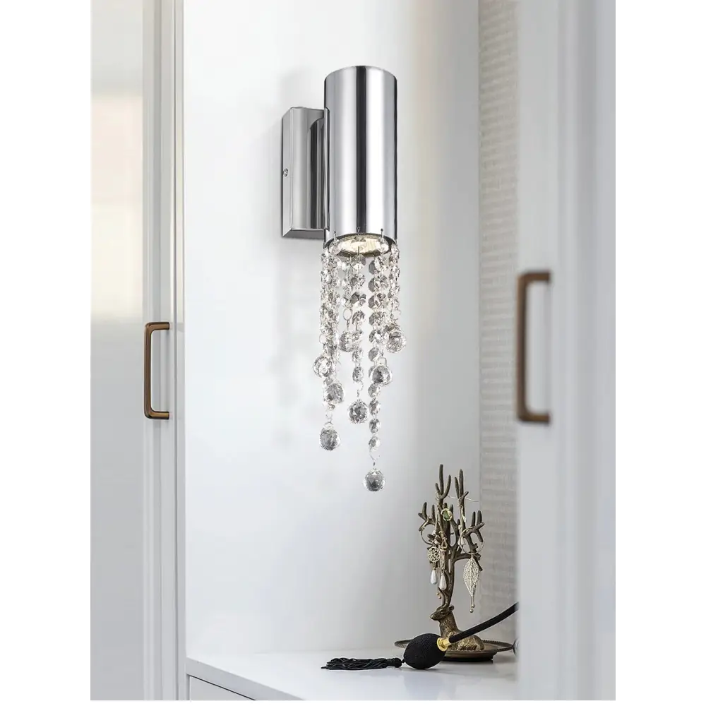 Modern Chrome Stainless Steel Wall Sconce for Living Bedroom - Sconces