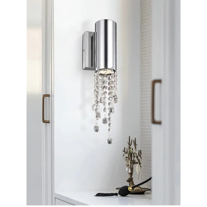 Modern Chrome Stainless Steel Wall Sconce for Living Bedroom - Sconces