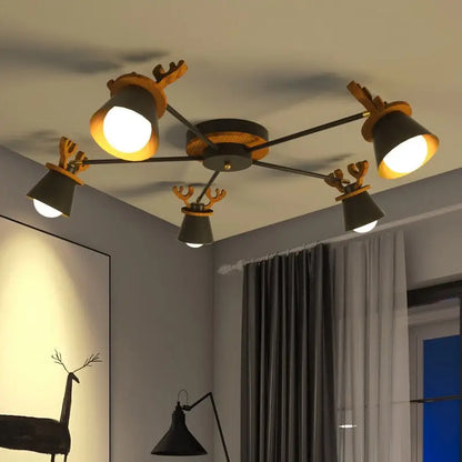 Modern Creative Antler Ceiling Light for Kitchen Dining Bedroom - 5 Lights Home & Garden