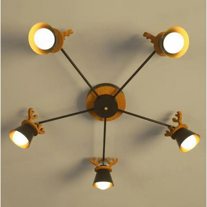 Modern Creative Antler Ceiling Light for Kitchen Dining Bedroom - Home & Garden >