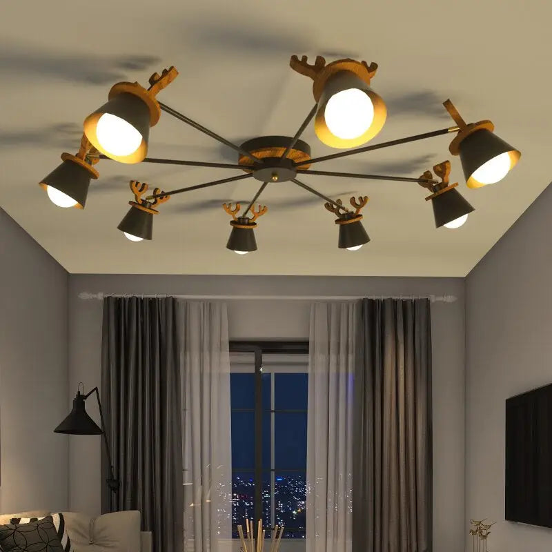 Modern Creative Antler Ceiling Light for Kitchen Dining Bedroom - 8 Lights Home & Garden