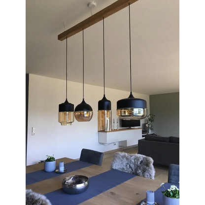 Modern Loft Glass Pendant Lamp for Kitchen Living Bar - Lighting