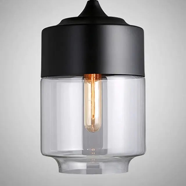 Modern Loft Glass Pendant Lamp for Kitchen Living Bar - Lighting