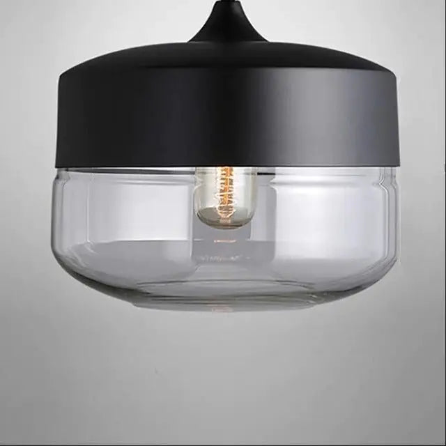 Modern Loft Glass Pendant Lamp for Kitchen Living Bar - Lighting