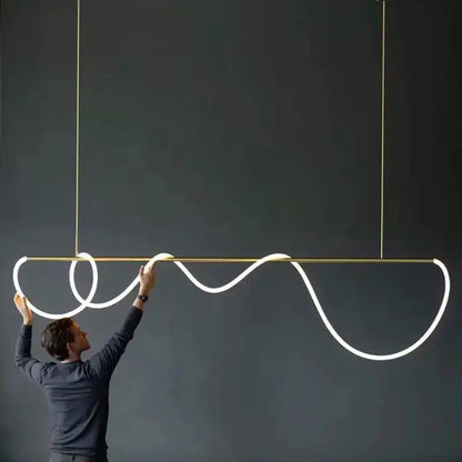 Modern Long Hose LED Dimmable Chandelier - Home & Garden > Lighting Fixtures Chandeliers