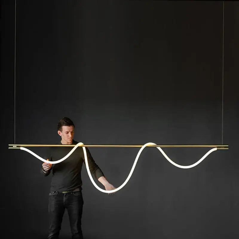 Modern Long Hose LED Dimmable Chandelier - Home & Garden > Lighting Fixtures Chandeliers