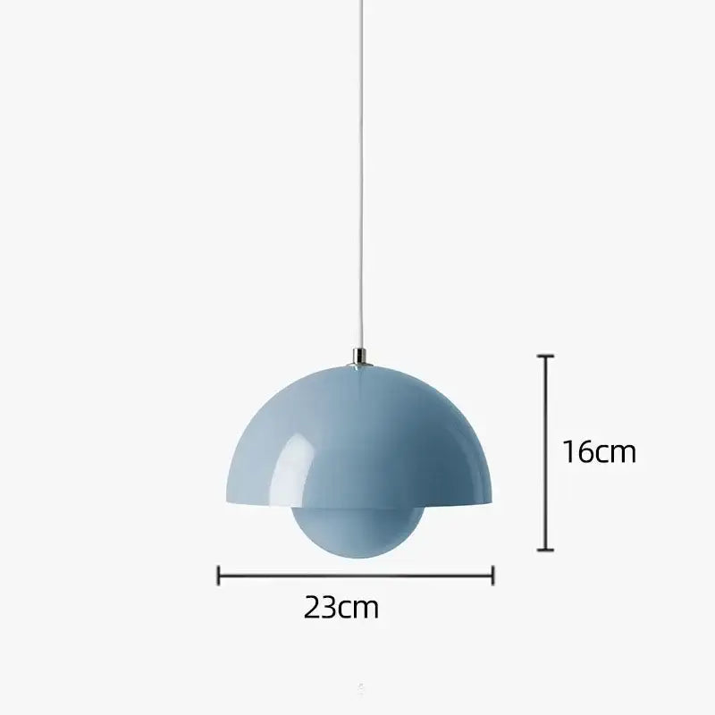 Modern Macaron Flowerpot Pendant Lights - Blue-dia 23cm - Lighting