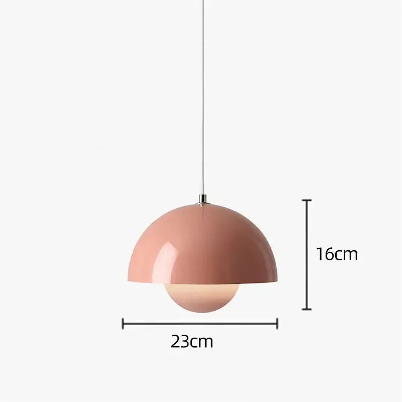 Modern Macaron Flowerpot Pendant Lights - Pink-dia 23cm - Lighting