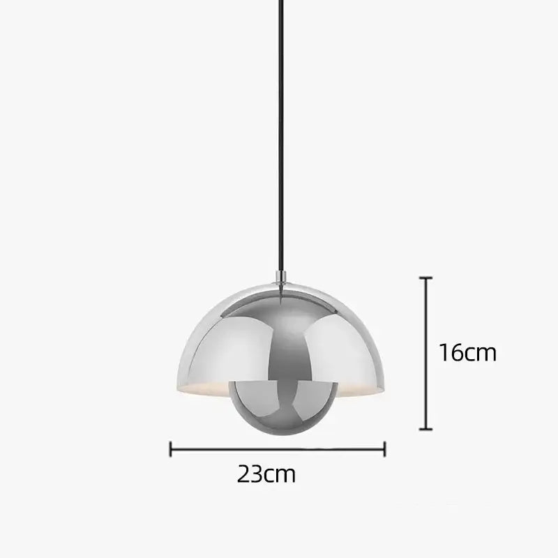 Modern Macaron Flowerpot Pendant Lights - silver-dia 23cm - Lighting