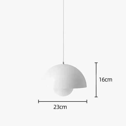 Modern Macaron Flowerpot Pendant Lights - White-dia 23cm - Lighting