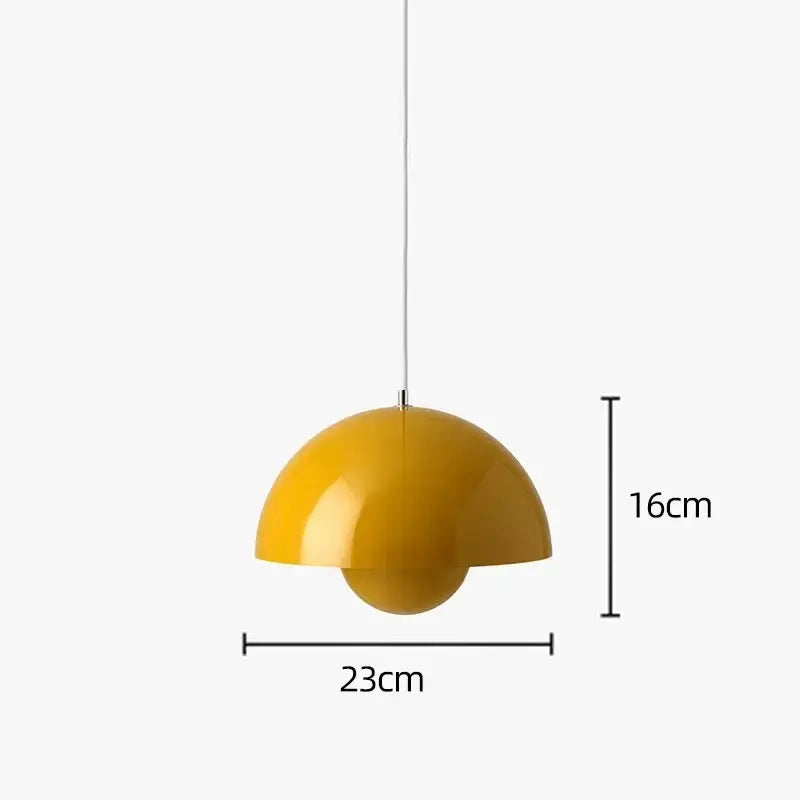 Modern Macaron Flowerpot Pendant Lights - Yellow-dia 23cm - Lighting