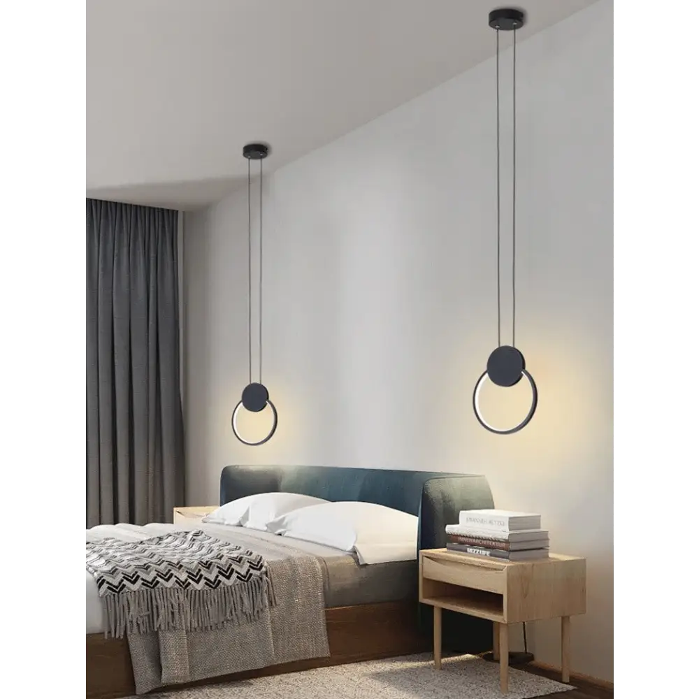 Modern Minimalism: Long LED Pendant Lights for Stylish Spaces - Round / Changeable