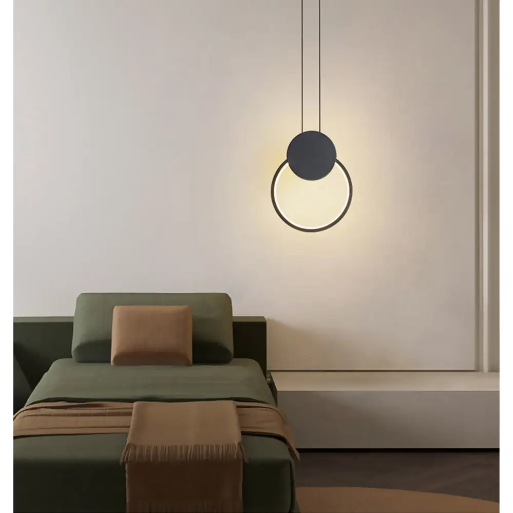 Modern Minimalism: Long LED Pendant Lights for Stylish Spaces - Round / Warm light