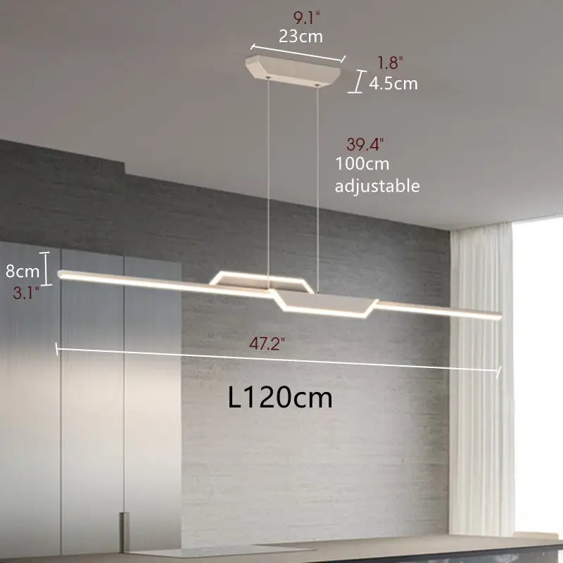 Modern Minimalist LED Chandelier for Living Bedroom - Home & Garden > Lighting Fixtures