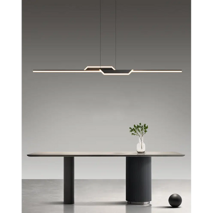 Modern Minimalist LED Chandelier for Living Bedroom - Black - Home & Garden > Lighting