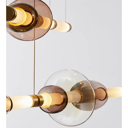 Modern Nordic Colored Glass Pendant Lamp for Restaurant - Lighting