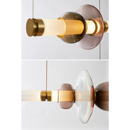 Modern Nordic Colored Glass Pendant Lamp for Restaurant - Lighting
