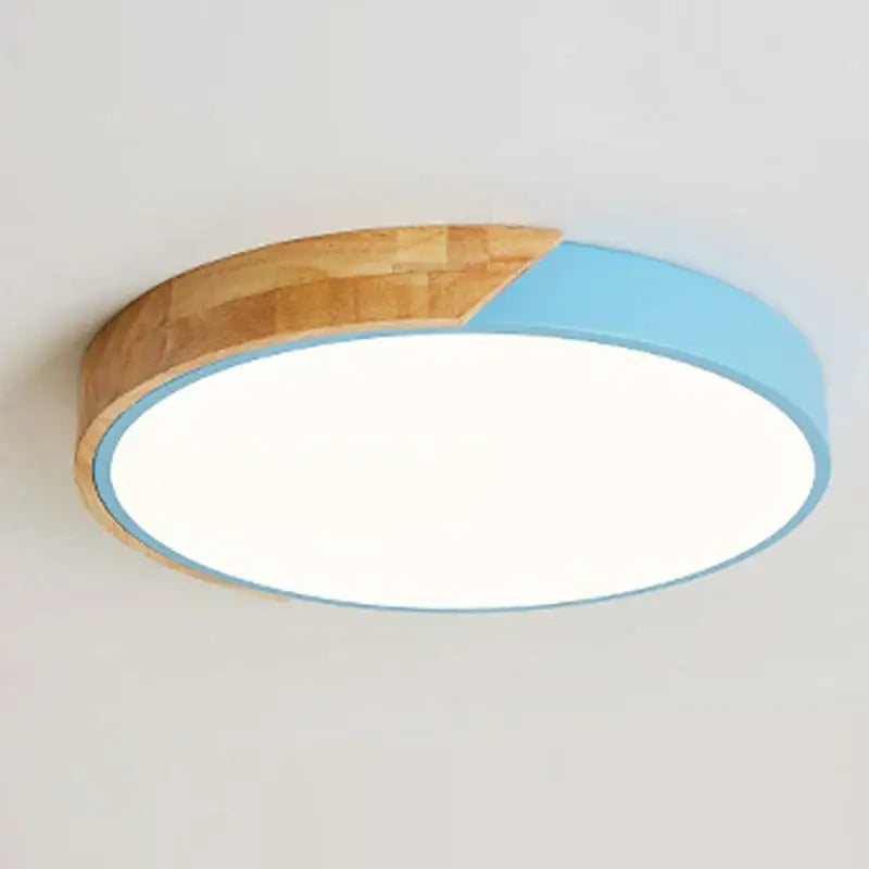 Modern Ultra-Thin LED Ceiling Light - Blue / Warm White / 27W 300MM - Home & Garden >