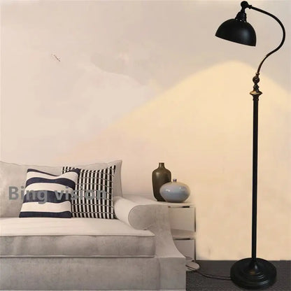 Nordic American Retro Floor LED Lamp for Living Bedroom